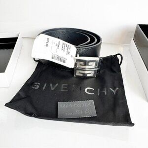 NWT Givenchy 4G Reversible Belt in Black